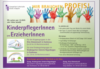 Stellenanangebote zum 1.9. oder früher in Eschenau