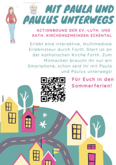 Plakat mit QR Code 