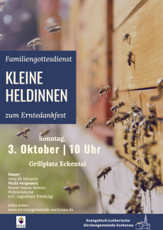 Plakat zum Erntedankgottesdienst 2021